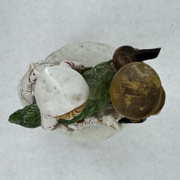 Vintage Rotating Music Box Figurine Children Dog Ceramic Plays O Christmas Tree - Picture 7 of 12